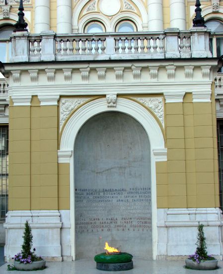 War Memorial in Sarajevo in Bosnia