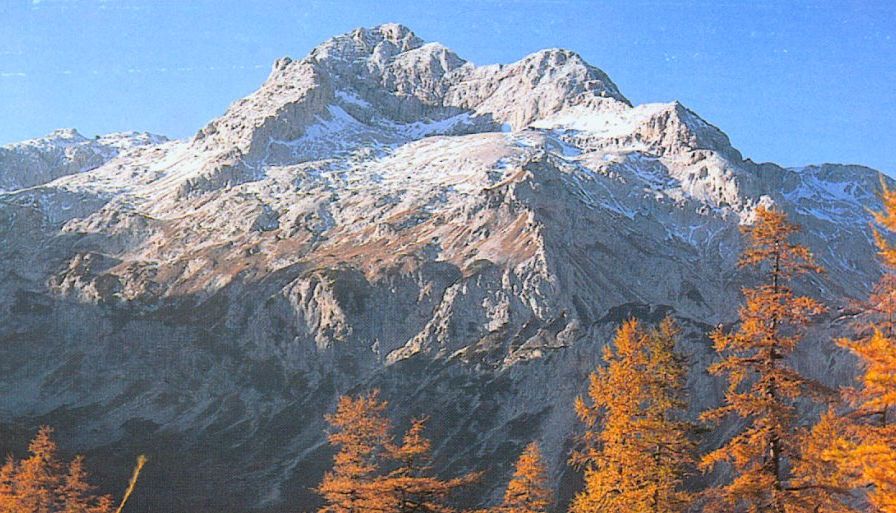 Mount Triglav in the Julian Alps of Slovenia