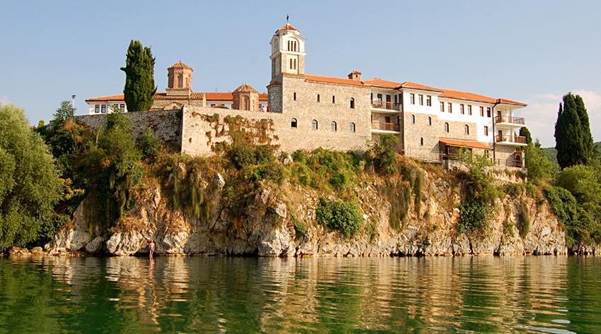 Medieval Orthodox Monastery of St. Naum on Lake Ohrid in Macedonia