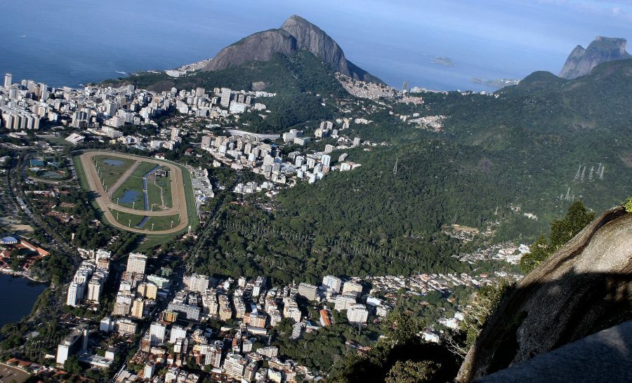 View of Rio de Janeiro from Corcovado mountain