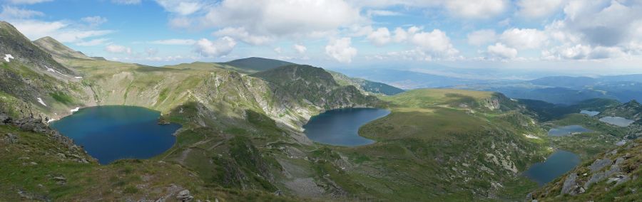 Lakes in the Rila Mountains of Bulgaria