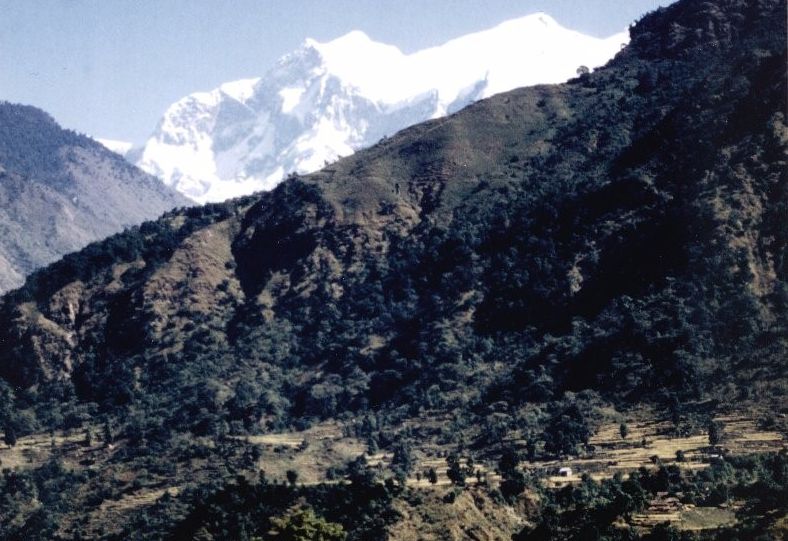 Manaslu Himal from the Marsayangdi Valley