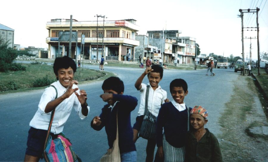 Nepalese Schoolboys in Pokhara