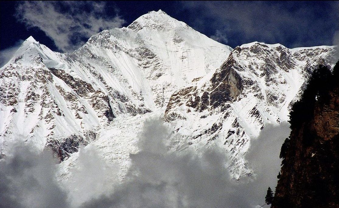 East Face of Mount Dhaulagiri from Kali Gandaki River Valley
