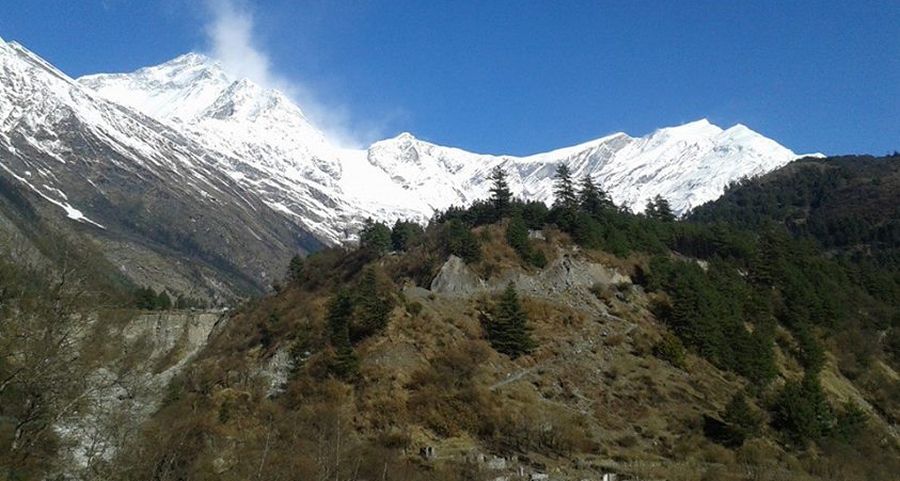 Annapurna Himal from Kali Gandaki River Valley