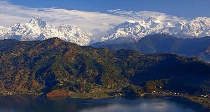 Annapurna Himal from Phewa Tal in Pokhara