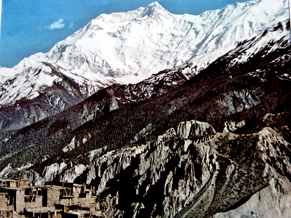 Manang Village in Manang Valley beneath Annapurna Himal