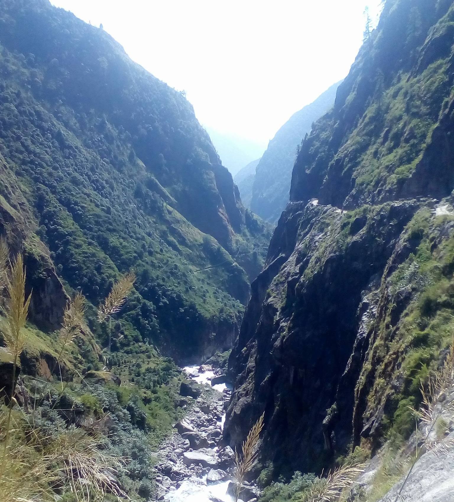 Marsayangdi Khola Valley on Annapurna Circuit
