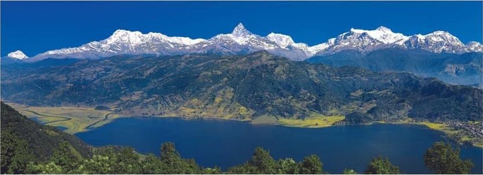 Annapurna Himal, Macchapucchre ( Fishtail Mountain ) and Lamjung Himal
