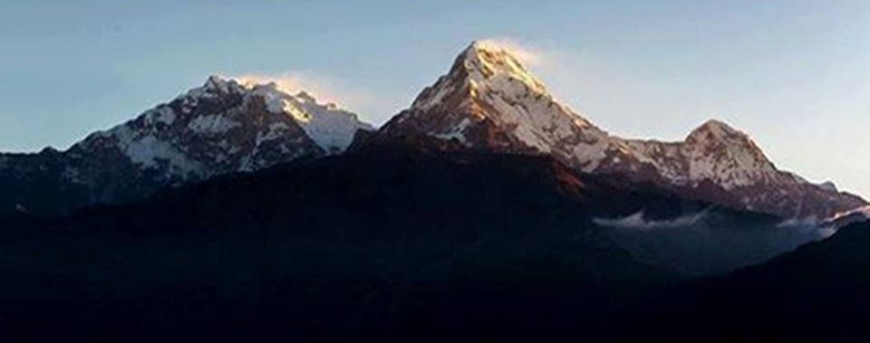 Annapurna South Peak and Hiunchuli from Poon Hill
