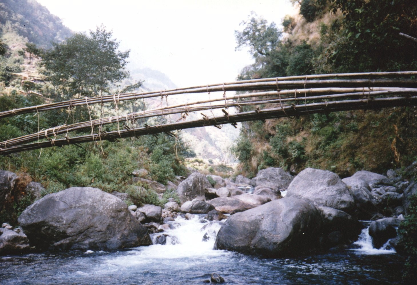 Bamboo Bridge across Irkuah Khola