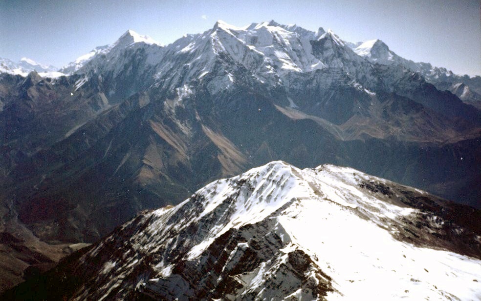 The Annapurna Himal from summit of Thapa Peak