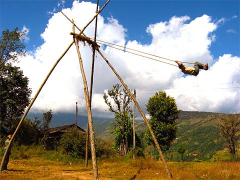 Lingaping ( swing ) in Nepal