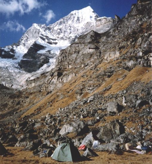 Camp in Hongu Valley beneath Peak 41