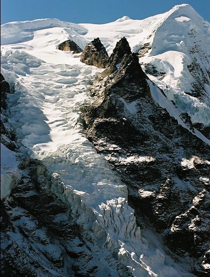 Mera Peak from the Hinku Valley in the Nepal Himalaya