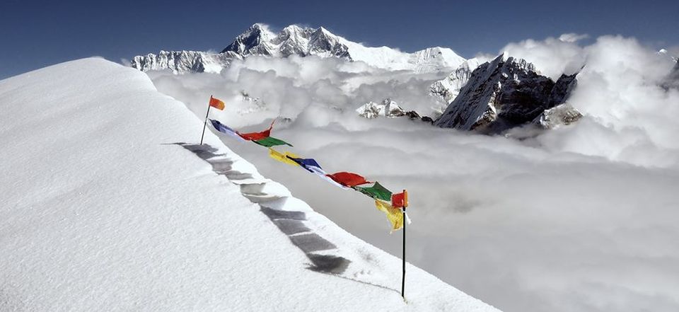 Everest from summit of Mera Peak