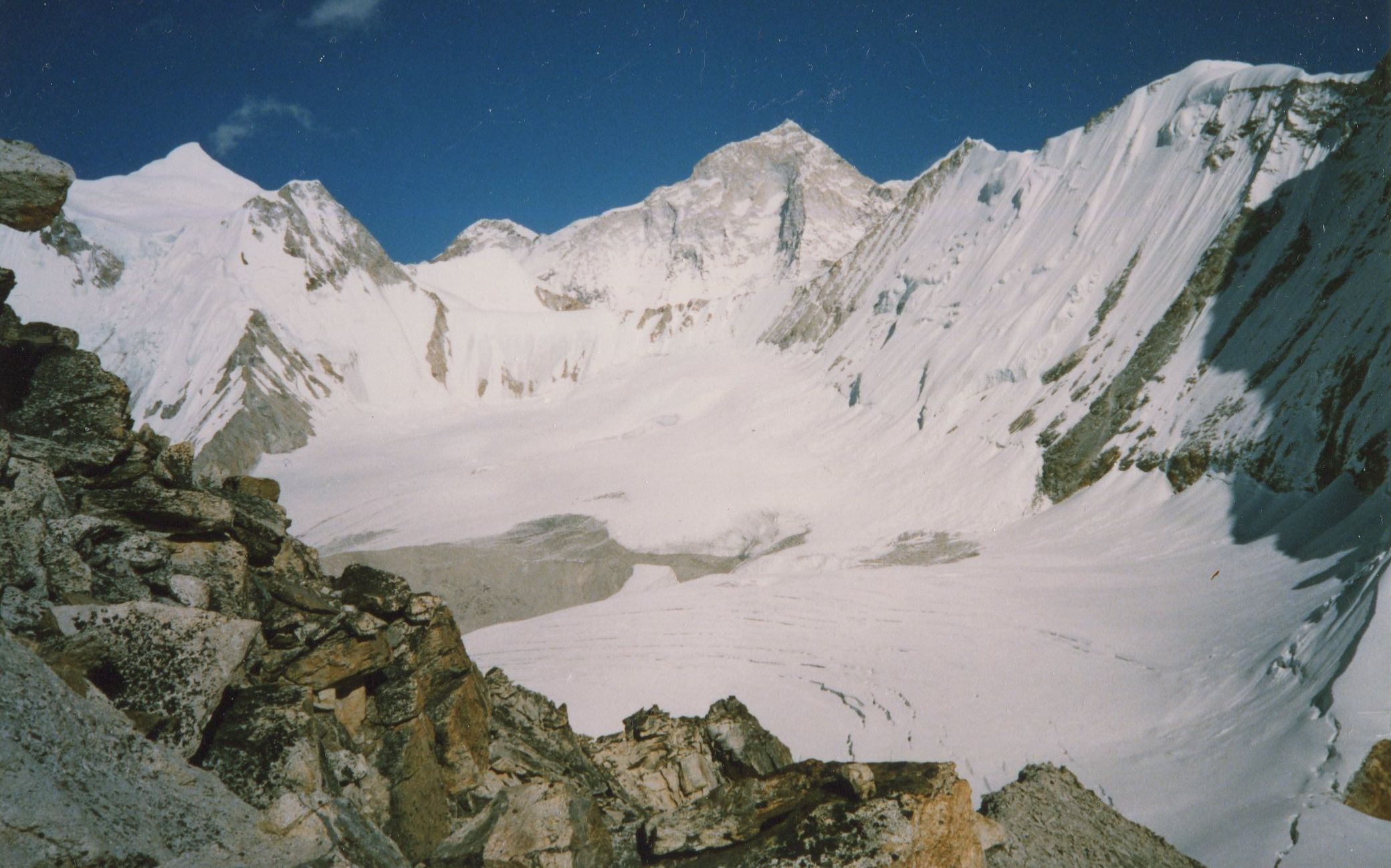 Mt.Makalu and West Col from Rock Peak above Hongu Valley