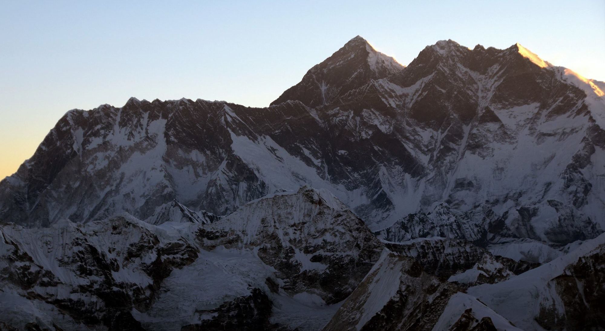 Nuptse, Everest and Lhotse