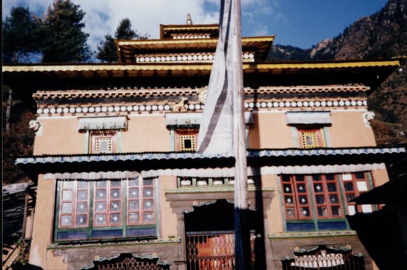 Gompa ( Buddhist Monastery ) at Junbesi Village in the Solo Khumbu region