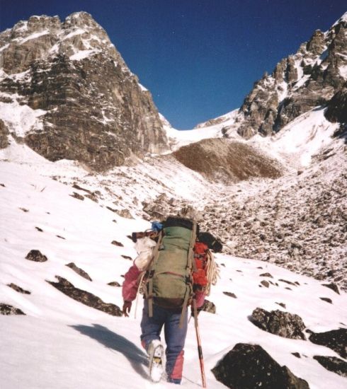Ascent of Lower Balephi Glacier to Tilman's Pass in Jugal Himal