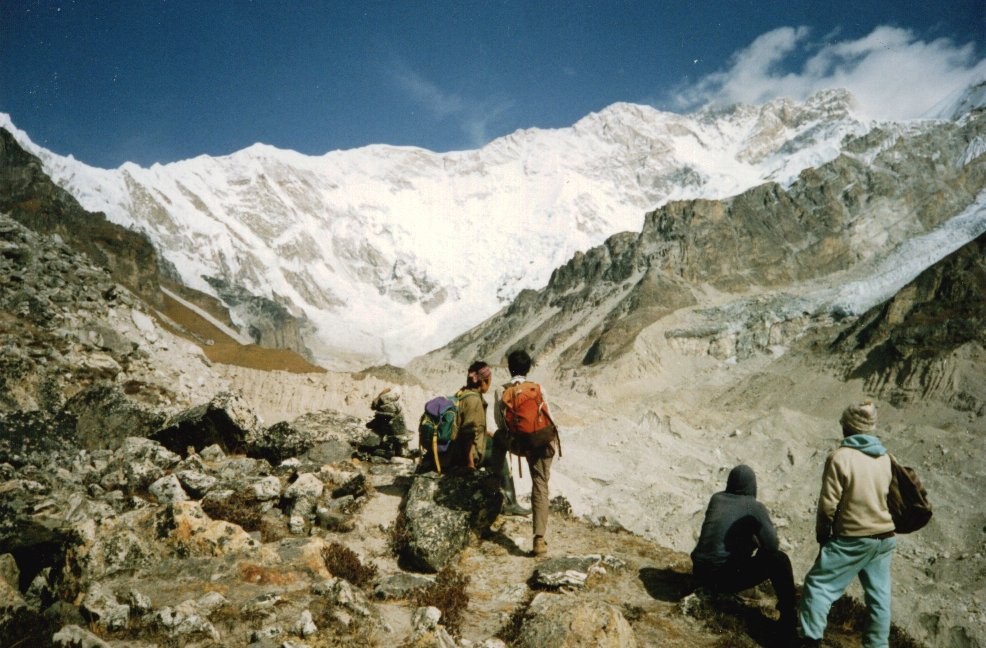 Kangchenjunga Himal ( 8586m ) from Oktang on the South Side of Mount Kangchenjunga