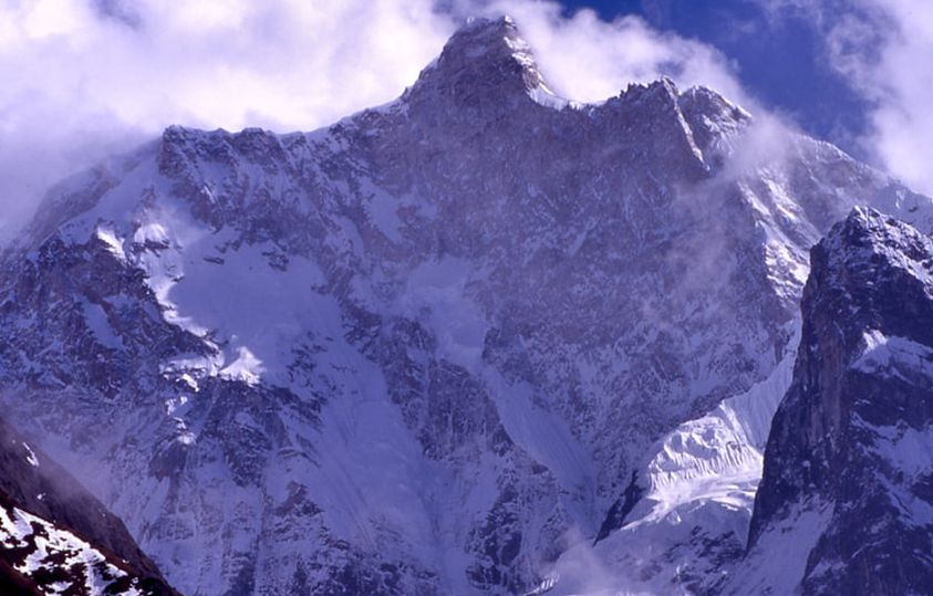 North Face of Mount Jannu ( Khumbakarna ) in the Ghunsa Khola Valley