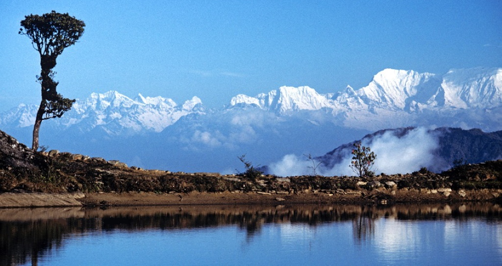 Kangchenjunga Himal from Gupha Pokhari on the Milke Danda