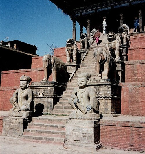 Temple Steps in Bhaktapur
