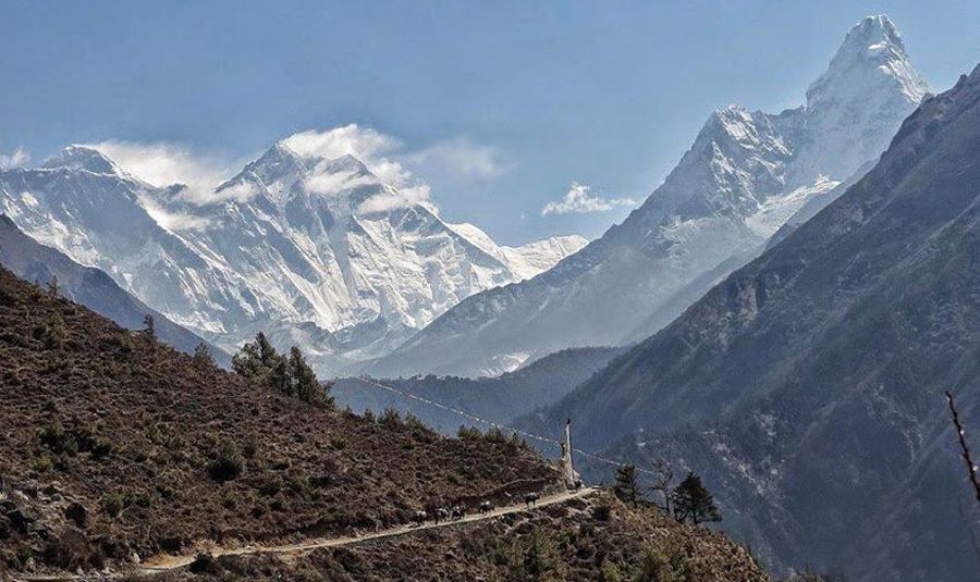 Nuptse, Everest, Lhotse and Ama Dablam