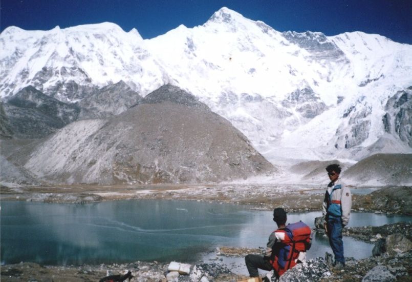 Cho Oyu ( 8201m ) from Khumbu Panch Pokhari