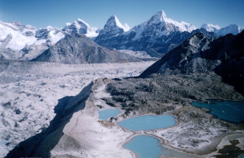 Khumbu Panch Pokhari, Ngozumpa Glacier and Kangchung Shar