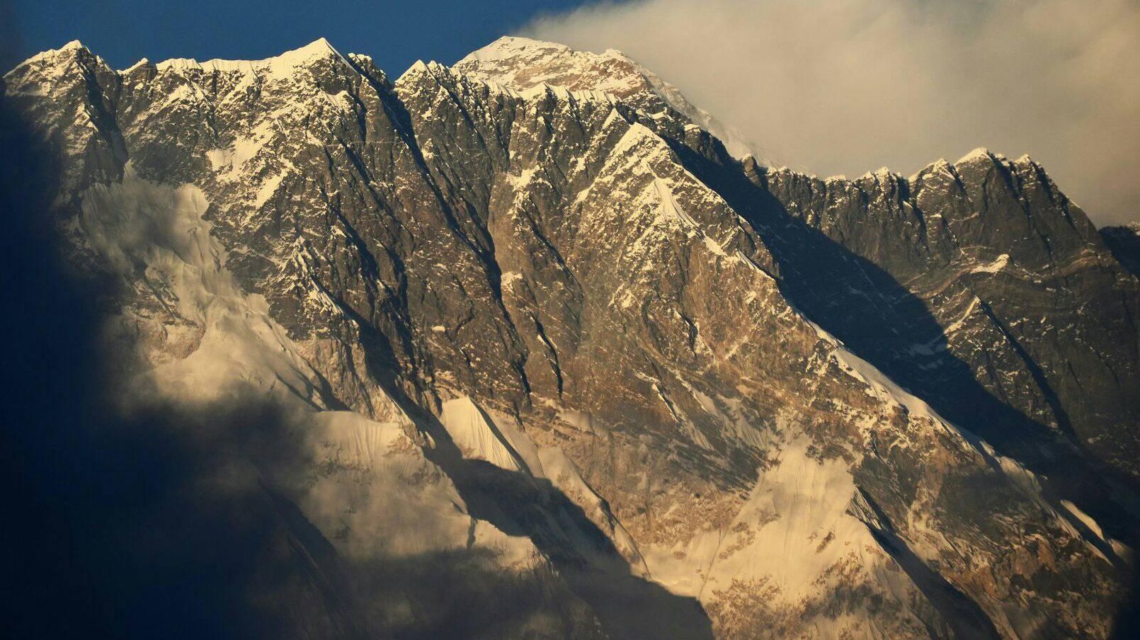 Nuptse - Lhotse Wall above the Imja Khosi Valley in the Khumbu region of the Nepal Himalaya