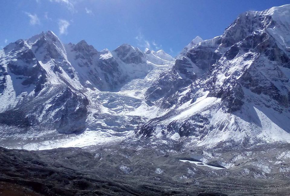 Khumbu ice-fall from Kallar Pattar