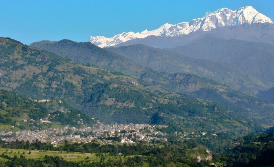 Besisahar and the Lamjung Himal