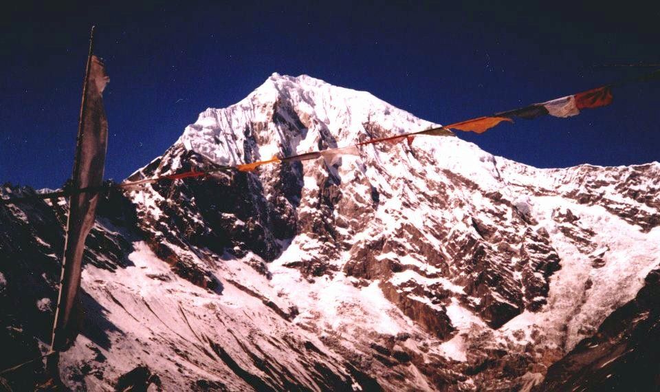Langtang Lirung in the Langtang Valley of the Nepal Himalaya