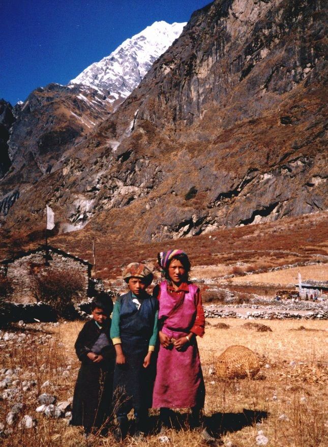 Sherpanis in Langtang Valley of the Nepal Himalaya