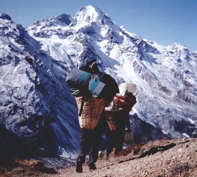 Naya Kanga / Ganja La Chuli from Yala in the Langtang Valley of the Nepal Himalaya