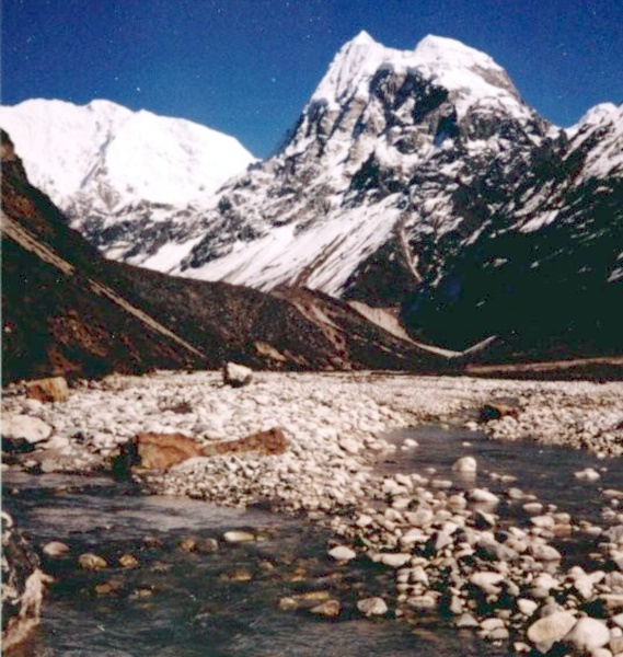 Dom Blanc and Langshisa Ri from the Langtang Valley