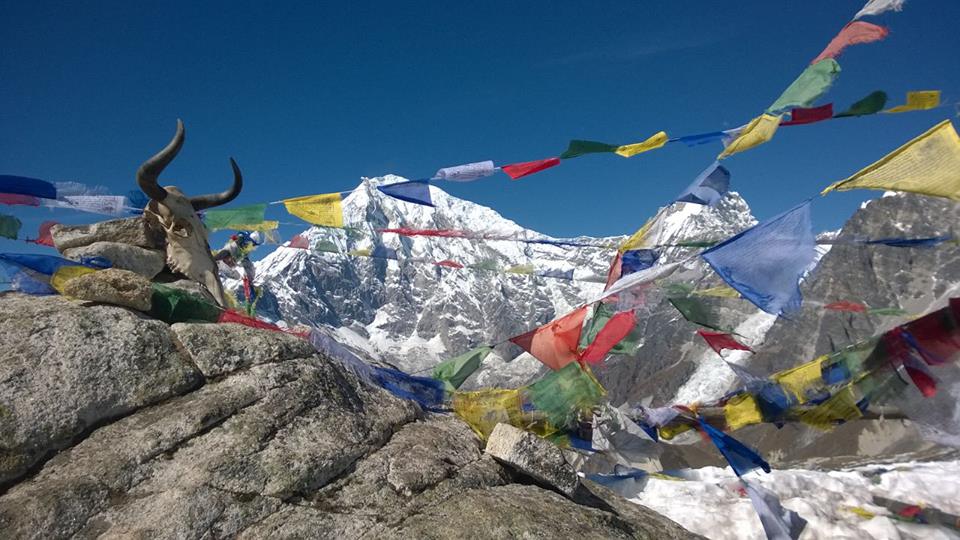 Mount Langtang Lirung ( 7227m ) from above Kyanjin Gompa in the Langtang Valley