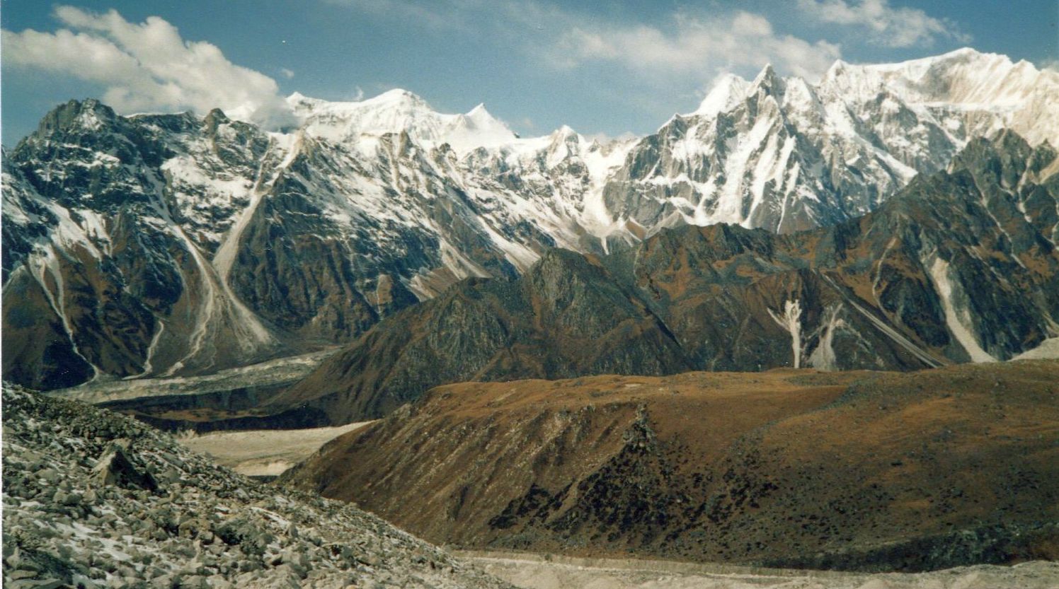 The Peri Himal on descent from Larkya La
