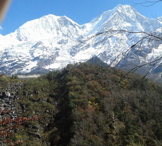 Mount Manaslu from the North-West