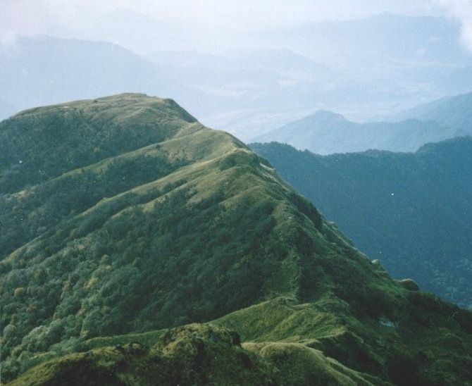 Ridge from Kumai and Macchapucchre Base Camp