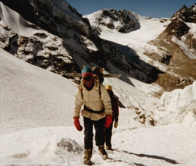 Ascent of Drolamboa Glacier to Trashe Labtse