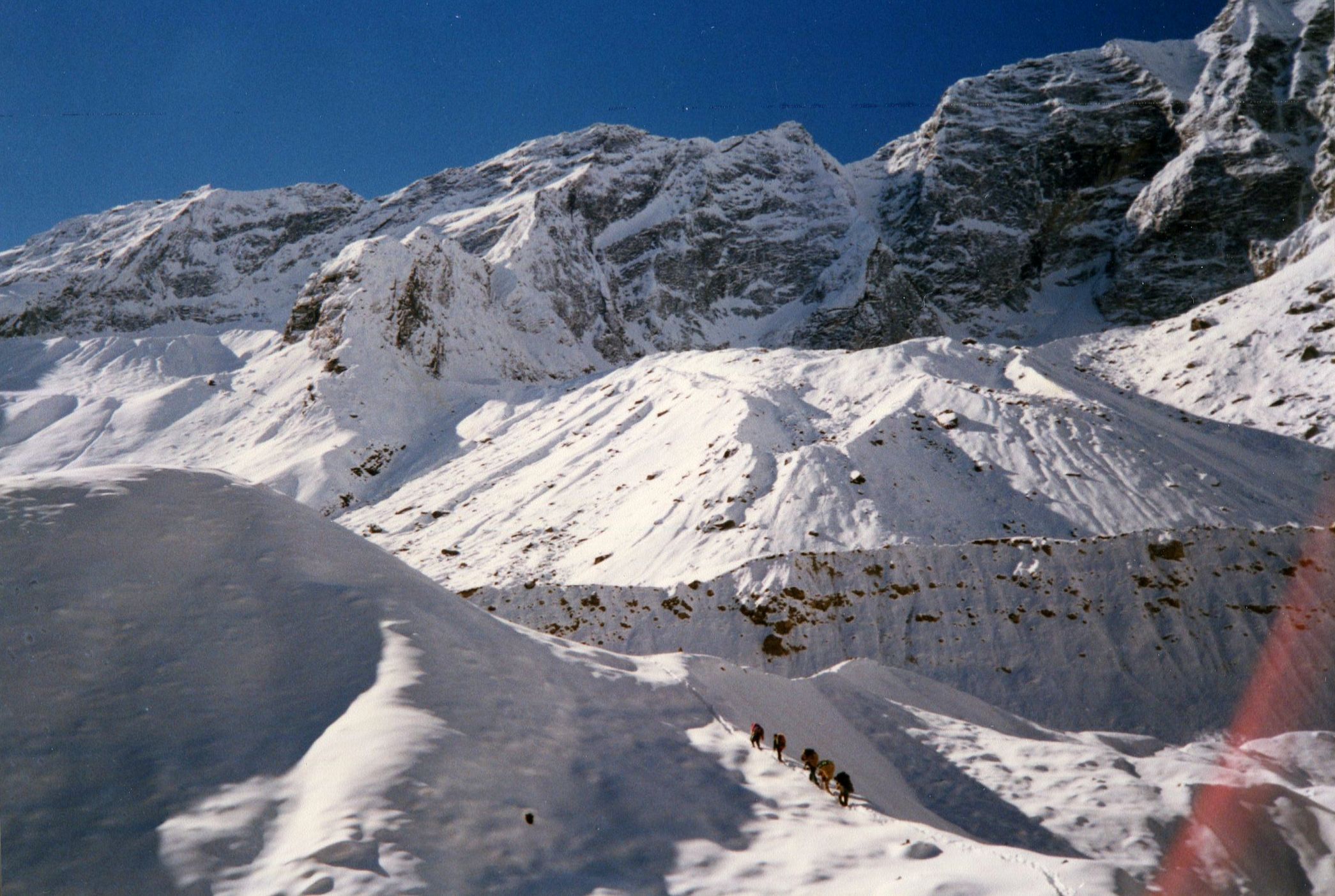 South Annapurna Glacier on approach to the Sanctuary