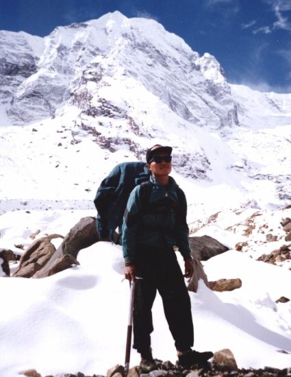 Mt.Hiunchuli from South Annapurna Glacier