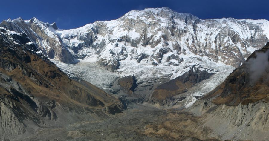 Annapurna I on approach to the Sanctuary