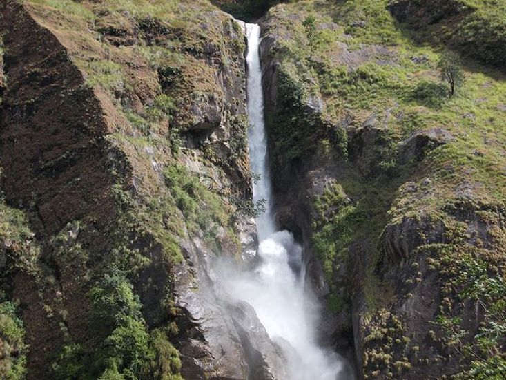 Waterfall on route to Annapurna Sanctuary