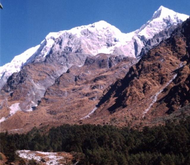Mt.Numbur from the Upper Likhu Khola Valley