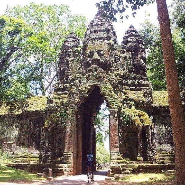 Gateway to Angkor Thom in northern Cambodia