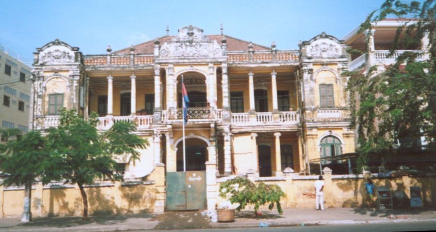 A French Colonial Building in Phnom Penh